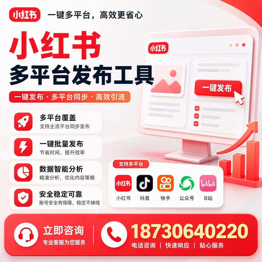 小红书多平台发布工具在 怒江 的应用与优势解析